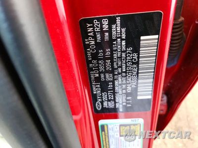 Zdjęcie 12 z 12 samochodu: 2025 HYUNDAI ELANTRA SEL VIN:KMHLS4DG1SU978276 - miniatura