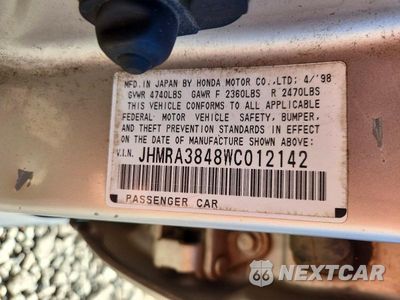 Zdjęcie 13 z 13 samochodu: 1998 HONDA ODYSSEY LX VIN:JHMRA3848WC012142 - miniatura