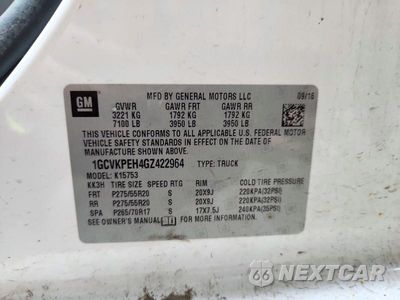 Zdjęcie 12 z 12 samochodu: 2016 CHEVROLET SILVERADO K1500 CUSTOM VIN:1GCVKPEH4GZ422964 - miniatura