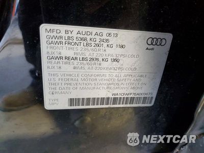 Zdjęcie 13 z 13 samochodu: 2014 AUDI Q5 PREMIUM VIN:WA1CFAFP7EA003673 - miniatura