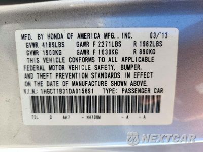Zdjęcie 12 z 12 samochodu: 2013 HONDA ACCORD LX-S VIN:1HGCT1B31DA015691 - miniatura
