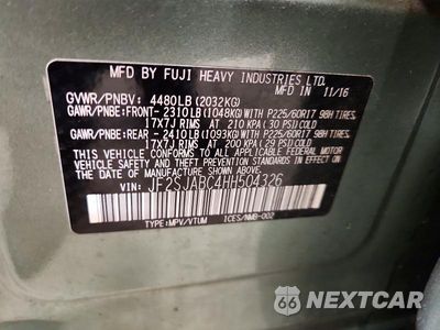 Zdjęcie 14 z 14 samochodu: 2017 SUBARU FORESTER 2.5I VIN:JF2SJABC4HH504326 - miniatura