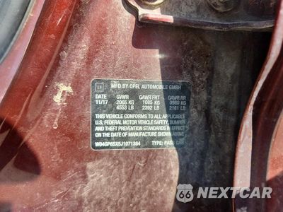 Zdjęcie 12 z 12 samochodu: 2018 BUICK REGAL ESSENCE VIN:W04GP6SX5J1071384 - miniatura