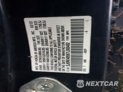 Zdjęcie 13 z 13 samochodu: 2007 HONDA CR-V EX VIN:5J6RE48587L000492 - miniatura
