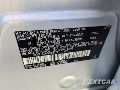 Zdjęcie 12 z 12 samochodu: 2015 TOYOTA RAV4 LIMITED VIN:2T3DFREV6FW309274 - miniatura