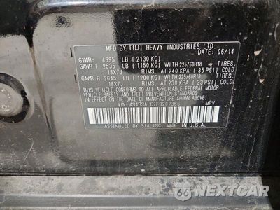 Zdjęcie 13 z 13 samochodu: 2015 SUBARU OUTBACK 2.5I LIMITED VIN:4S4BSALC7F3202366 - miniatura