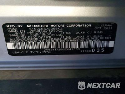 Zdjęcie 13 z 13 samochodu: 2022 MITSUBISHI OUTLANDER ES VIN:JA4J4TA85NZ047536 - miniatura