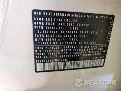 Zdjęcie 13 z 13 samochodu: 2018 VOLKSWAGEN TIGUAN S VIN:3VV1B7AX0JM017092 - miniatura