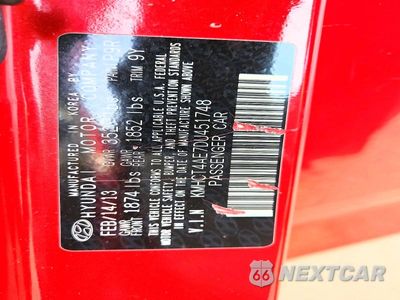 Zdjęcie 12 z 12 samochodu: 2013 HYUNDAI ACCENT GLS VIN:KMHCT4AE7DU451748 - miniatura