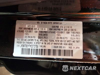 Zdjęcie 13 z 13 samochodu: 2021 MAZDA CX-5 TOURING VIN:JM3KFBCM7M0373759 - miniatura