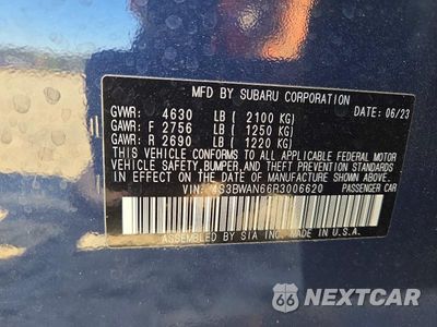 Zdjęcie 12 z 12 samochodu: 2024 SUBARU LEGACY LIMITED VIN:4S3BWAN66R3006620 - miniatura