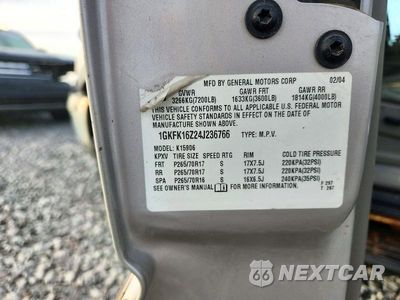 Zdjęcie 13 z 13 samochodu: 2004 GMC YUKON XL K1500 VIN:1GKFK16Z24J236766 - miniatura