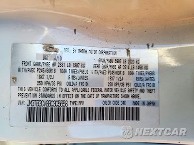 Zdjęcie 13 z 13 samochodu: 2011 MAZDA CX-9 VIN:JM3TB3CV8B0305658 - miniatura