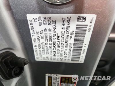 Zdjęcie 13 z 13 samochodu: 2019 HONDA CR-V EXL VIN:2HKRW2H84KH671169 - miniatura