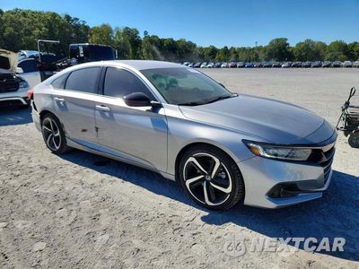 Czwarte zdjęcie samochodu z boku: 2022 HONDA ACCORD SPORT VIN:1HGCV1F36NA059661 - miniatura