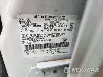 Zdjęcie 13 z 13 samochodu: 2014 FORD F250 SUPER DUTY VIN:1FT7W2B68EEA17360 - miniatura