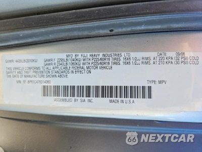 Zdjęcie 13 z 13 samochodu: 2007 SUBARU OUTBACK OUTBACK 2.5I VIN:4S4BP61C476314060 - miniatura