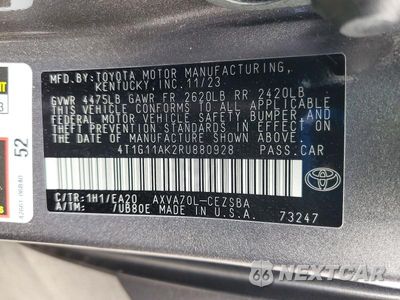 Zdjęcie 13 z 13 samochodu: 2024 TOYOTA CAMRY SE VIN:4T1G11AK2RU880928 - miniatura