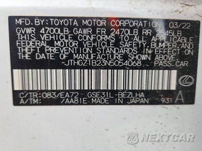 Zdjęcie 10 z 10 samochodu: 2022 LEXUS IS 350 F SPORT VIN:JTHGZ1B23N5054068 - miniatura