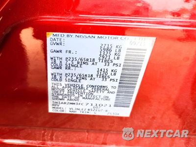 Zdjęcie 14 z 14 samochodu: 2015 NISSAN PATHFINDER SV VIN:5N1AR2MM3FC711021 - miniatura