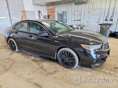 Czwarte zdjęcie samochodu z boku: 2018 ACURA TLX TECH+A VIN:19UUB3F62JA005822 - miniatura