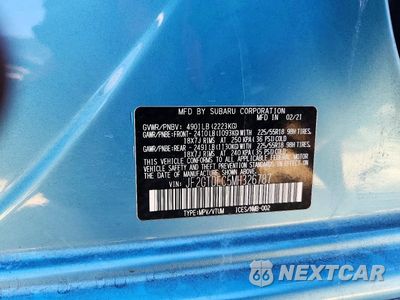 Zdjęcie 13 z 13 samochodu: 2021 SUBARU CROSSTREK PREMIUM VIN:JF2GTDEC5MH326787 - miniatura