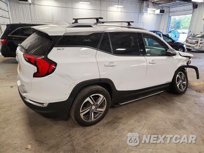 Trzecie zdjęcie samochodu z tyłu: 2018 GMC TERRAIN SLT VIN:3GKALVEV2JL366726 - miniatura