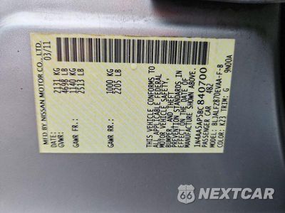 Zdjęcie 12 z 12 samochodu: 2011 NISSAN MAXIMA 3.5 S VIN:1N4AA5AP5BC840700 - miniatura