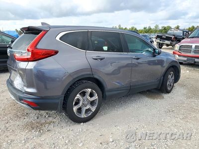 Trzecie zdjęcie samochodu z tyłu: 2019 HONDA CR-V EX VIN:7FARW1H59KE029789 - miniatura
