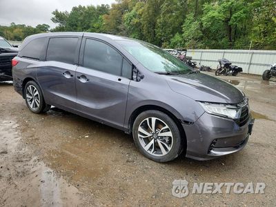 Czwarte zdjęcie samochodu z boku: 2022 HONDA ODYSSEY TOURING VIN:5FNRL6H84NB029148 - miniatura