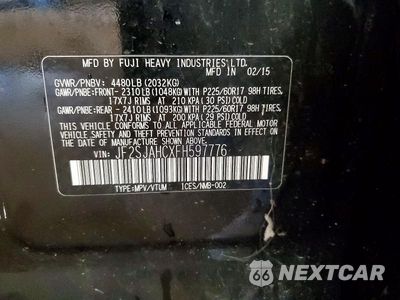Zdjęcie 14 z 14 samochodu: 2015 SUBARU FORESTER 2.5I LIMITED VIN:JF2SJAHCXFH597776 - miniatura