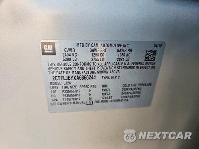 Zdjęcie 15 z 15 samochodu: 2010 GMC TERRAIN SLT VIN:2CTFLJEYXA6366244 - miniatura