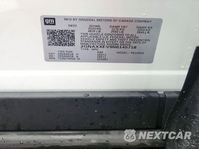 Zdjęcie 13 z 13 samochodu: 2022 CHEVROLET EQUINOX PREMIER VIN:2GNAXXEV9N6145718 - miniatura