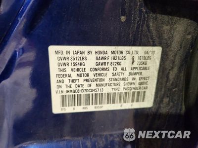 Zdjęcie 12 z 12 samochodu: 2013 HONDA FIT VIN:JHMGE8H37DC045713 - miniatura
