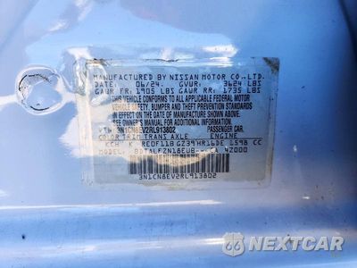 Zdjęcie 12 z 12 samochodu: 2024 NISSAN VERSA SV VIN:3N1CN8EV2RL913802 - miniatura