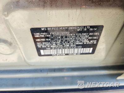 Zdjęcie 13 z 13 samochodu: 2014 SUBARU XV CROSSTREK 2.0 PREMIUM VIN:JF2GPACC6E8308189 - miniatura