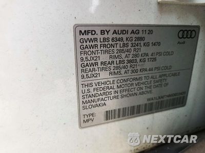 Zdjęcie 13 z 13 samochodu: 2021 AUDI Q7 PREMIUM PLUS VIN:WA1LXAF74MD022420 - miniatura