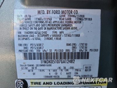 Zdjęcie 14 z 14 samochodu: 2007 FORD FREESTYLE SEL VIN:1FMDK05107GA12482 - miniatura