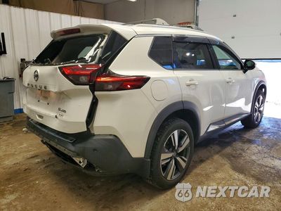 Trzecie zdjęcie samochodu z tyłu: 2021 NISSAN ROGUE SL VIN:5N1AT3CB0MC710221 - miniatura