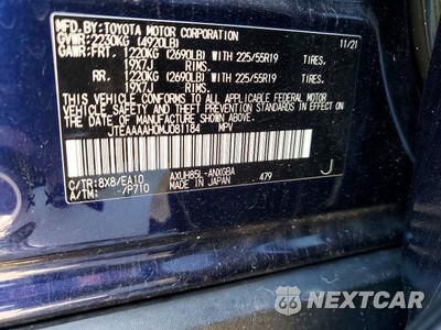 Zdjęcie 13 z 13 samochodu: 2021 TOYOTA VENZA XLE VIN:JTEAAAAH0MJ081184 - miniatura