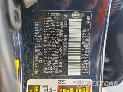 Zdjęcie 13 z 13 samochodu: 2019 TOYOTA CAMRY SE VIN:4T1B11HKXKU693491 - miniatura
