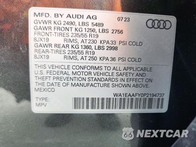 Zdjęcie 13 z 13 samochodu: 2023 AUDI Q5 PREMIUM PLUS 45 VIN:WA1EAAFY0P2194737 - miniatura