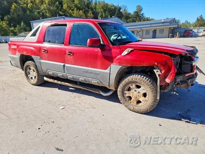 Czwarte zdjęcie samochodu z boku: 2002 CHEVROLET AVALANCHE K1500 VIN:3GNEK13T92G140775 - miniatura