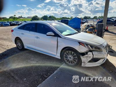 Czwarte zdjęcie samochodu z boku: 2015 HYUNDAI SONATA LIMITED VIN:5NPE34AF8FH009824 - miniatura
