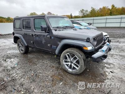 Czwarte zdjęcie samochodu z boku: 2024 JEEP WRANGLER 4XE VIN:1C4RJXN63RW356172 - miniatura