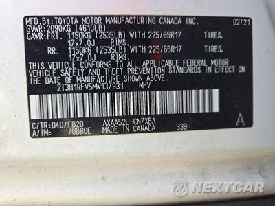 Zdjęcie 13 z 13 samochodu: 2021 TOYOTA RAV4 LE VIN:2T3H1RFV5MW137931 - miniatura