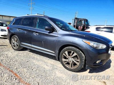 Czwarte zdjęcie samochodu z boku: 2013 INFINITI JX35 BASE VIN:5N1AL0MN4DC352404 - miniatura