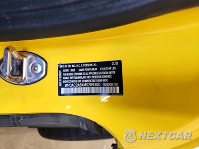Zdjęcie 13 z 13 samochodu: 2021 PORSCHE CAYMAN GT4 VIN:WP0AC2A8XMS289300 - miniatura