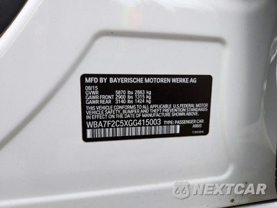 Zdjęcie 12 z 12 samochodu: 2016 BMW 750 XI VIN:WBA7F2C5XGG415003 - miniatura