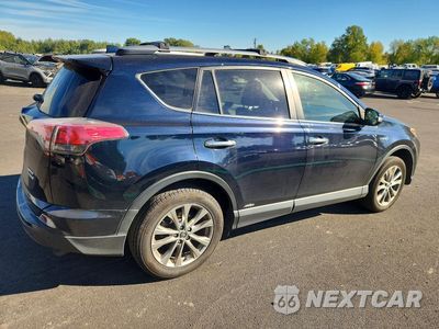 Trzecie zdjęcie samochodu z tyłu: 2018 TOYOTA RAV4 HV LIMITED VIN:JTMDJREV7JD168607 - miniatura